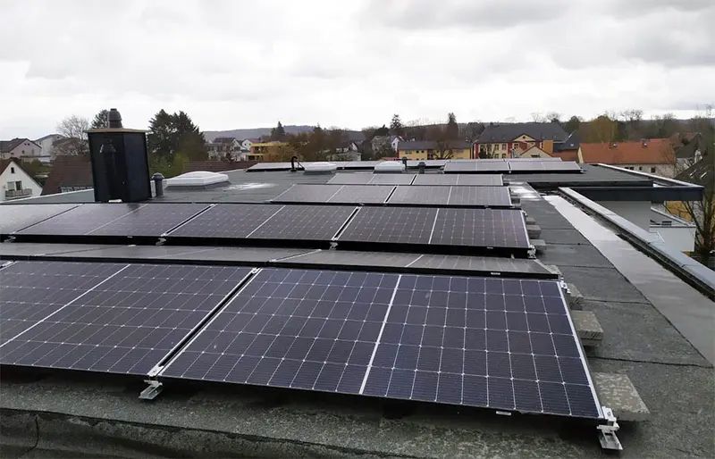 Photovoltaikanlage auf einem Wohnhaus in Usingen