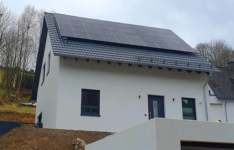 Photovoltaikanlage auf einem Wohnhaus in Willingen